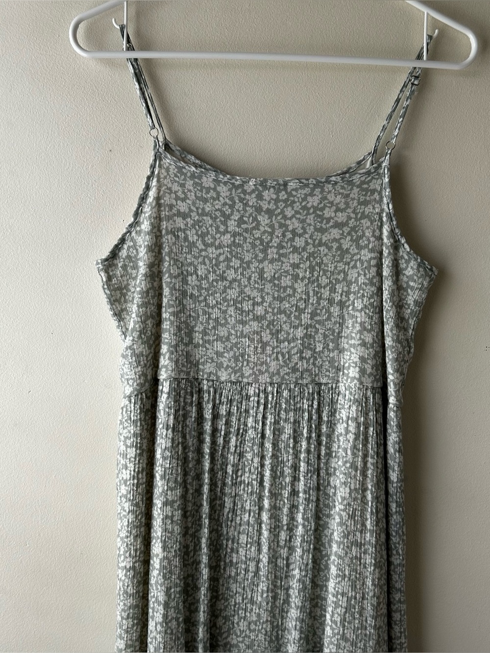 5 FOR $25 | Cottagecore Flowy Modest Midi Sleeveless Summer Dress Sage Green S - Picture 7 of 8